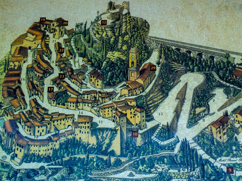 Carte du Èze village France  2025-05-15 1-1